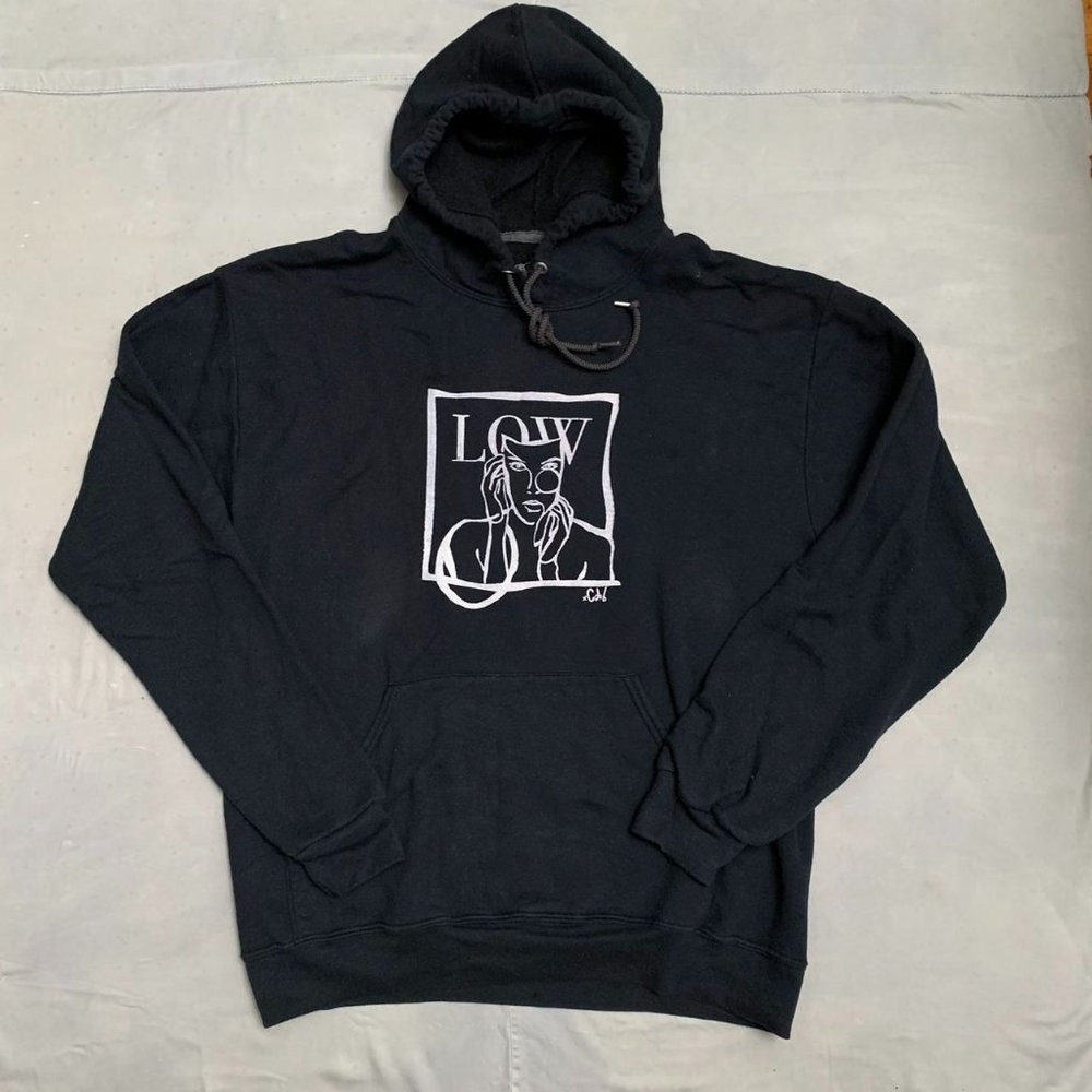 Black Graphic Hoodie